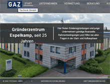 Tablet Screenshot of gaz-technik.de